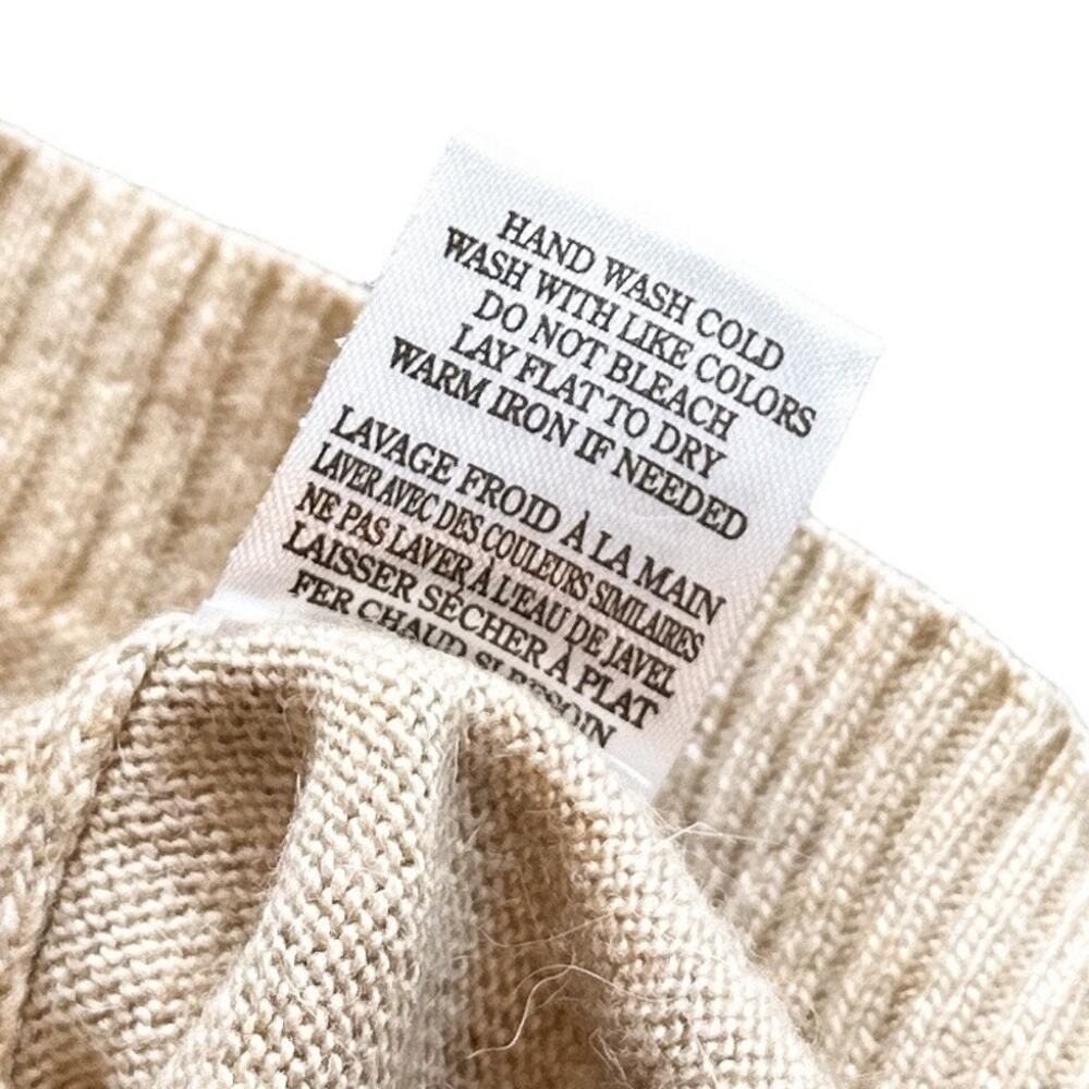 Z Supply Agnes Soft Turtleneck Oversized Pullover Sweater Light Cream Tan Medium - Picture 12 of 16